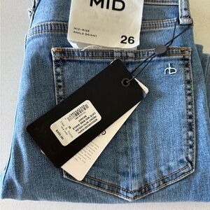 rag & bone Ankle Skinny Jeans - Blue